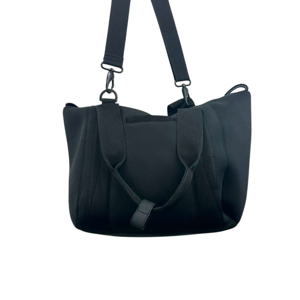 Dagne Dover Women's Black Bag With Mesh Compartments & Zipper Closure - Picture 8 of 16